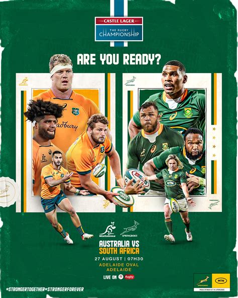 Springboks on Twitter: "Just one day to go until the @Springboks take on the @Wallabies in a # ...