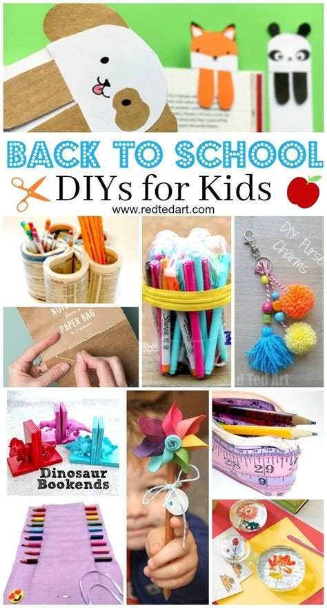 Back to School DIY Ideas - Stationery Crafts - Red Ted Art's Blog