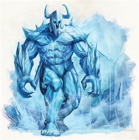 [ART] MME III Art Previews: The Ice Golem : r/DnD