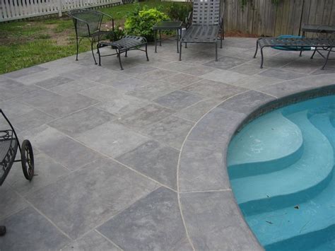 Stamped concrete decking | Concrete patio designs, Stamped concrete patio designs, Stamped ...