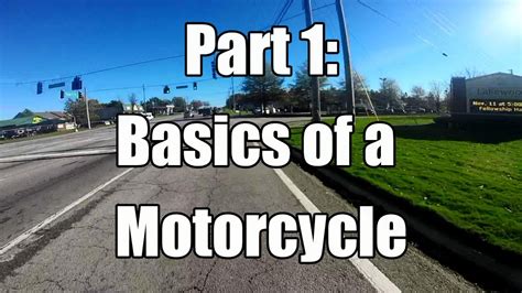 How to ride a motorcycle: The basics - YouTube