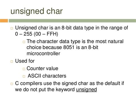 Intel 8051 Programming in C