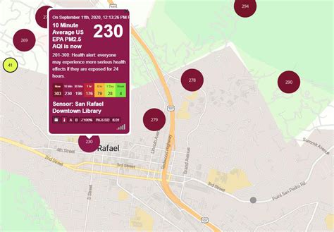 PurpleAir Sensor installed at City Hall - San Rafael