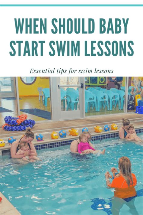 When Should My Baby Start Swim Lessons? Most locations start at 4 months. #baby #swimlessons ...