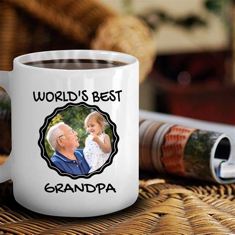 Grandpa Photo Mug Personalized Gift for Grandfather Custom | Etsy