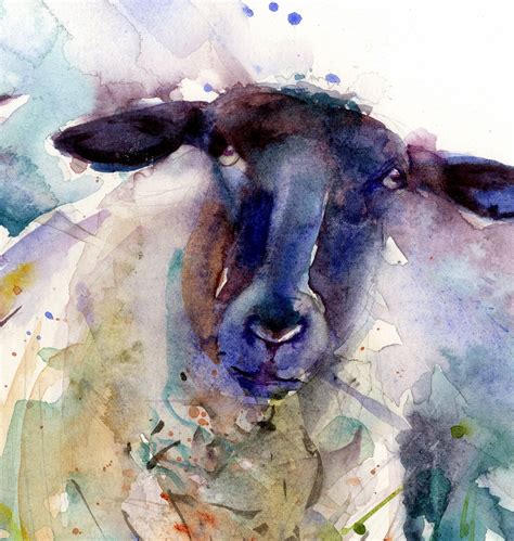 LIMITED EDITION PRINT of original 2 ... | Sheep paintings, Animal paintings, Sheep art