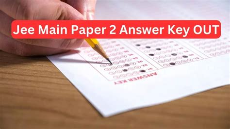 jee main paper 2 answer key 2024 pdf download link active at nta ac in check here | एजुकेशन News ...