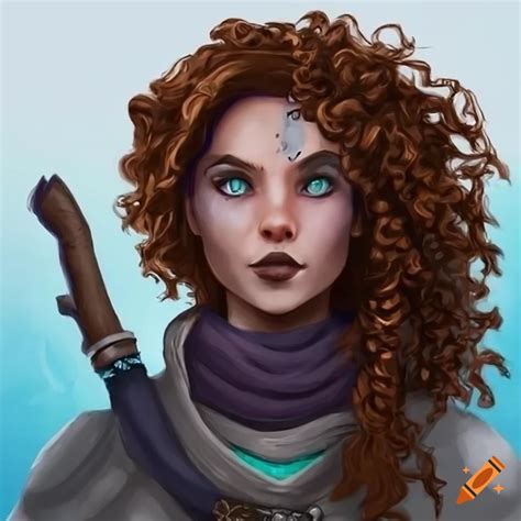 Female arctic ranger character in a fantasy setting on Craiyon