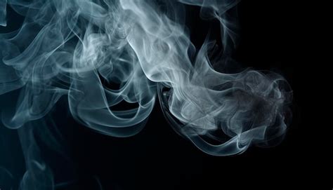 Premium Photo | Smoke from a smoke machine on a black background