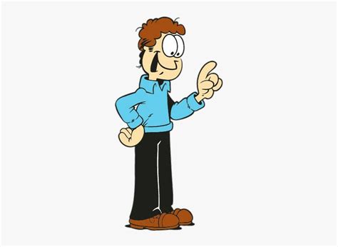 #garfield #jon#people #smile - Adventure Zone John Arbuckle, HD Png Download - kindpng