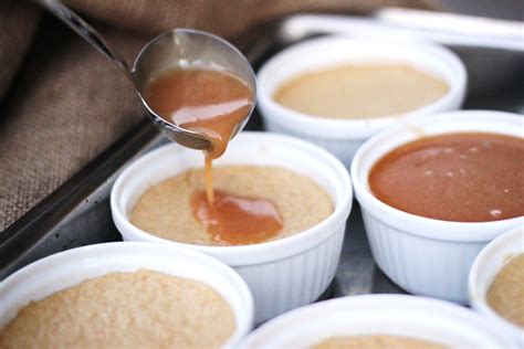 Butterscotch Pots de Crème with Salted Caramel Sauce | Elegant Made Easy by Jessica