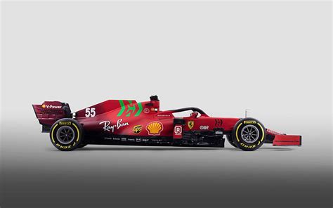 Ferrari SF21, 2021 side view, Formula 1, F1 car, new SF21, racing car ...