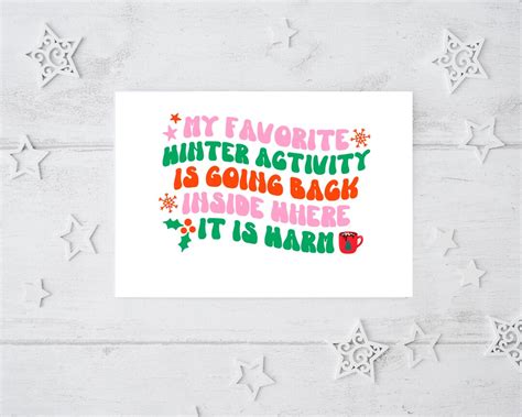 Funny Christmas Cards for Friends Retro Christmas Cards Cute - Etsy