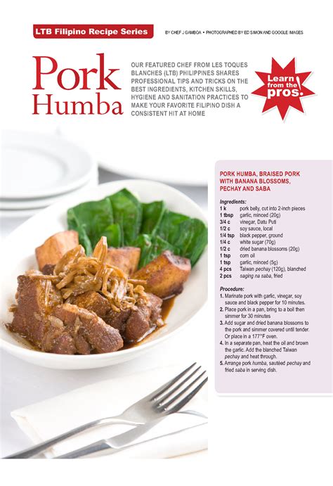 Pork Humba Recipe | LTB Chefs Phils