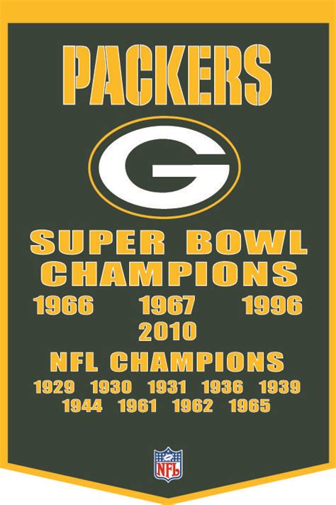 Green Bay NFL Champions and Super Bowl wins | Green bay packers fans ...