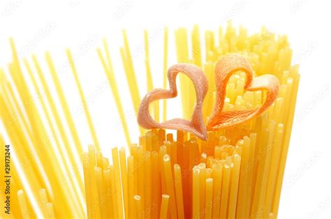 heart shaped pasta Stock Photo | Adobe Stock