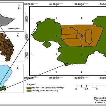 Map of Bahir Dar city, Source: Sewnet A. (2014) | Download Scientific ...