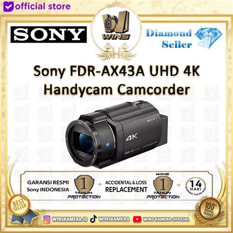 Sony FDR-AX43A UHD 4K Handycam Camcorder - Wins Camera