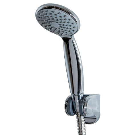 Single Spray Mode Shower Head Universal Bathroom Replacement Handset Chrome Neo | Showerdrape