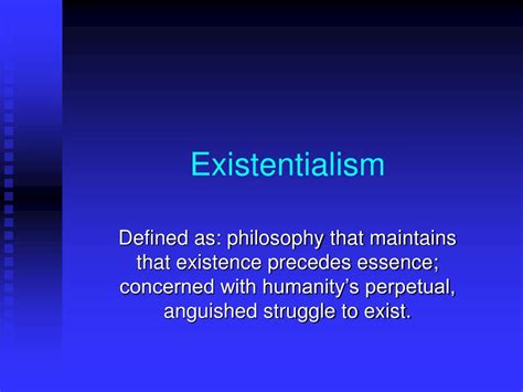 PPT - Existentialism PowerPoint Presentation, free download - ID:2762263