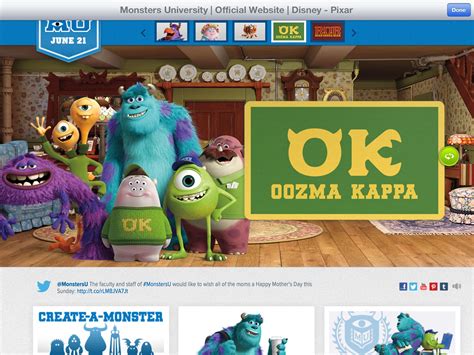 Les ok oozma kappa Monster Inc Birthday, Faculty And Staff, Monster University, Monsters Inc ...