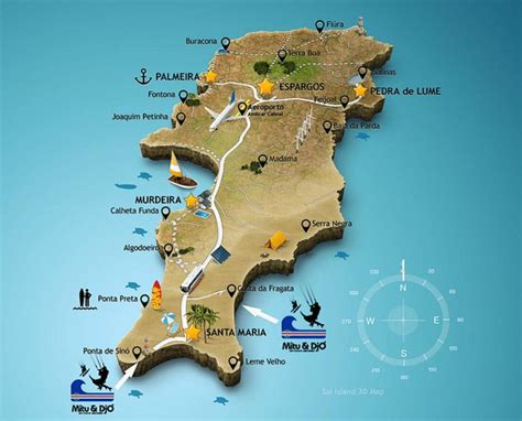 Santa maria Cape Verde map - Map of santa maria Cape Verde (Western Africa - Africa)