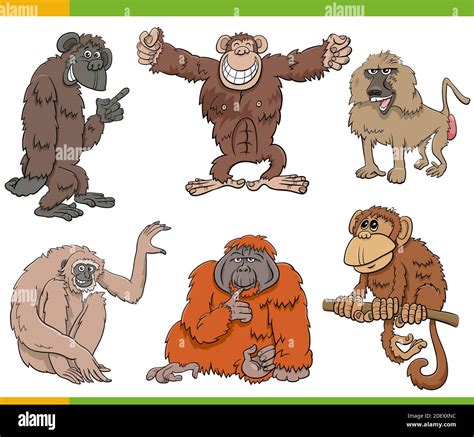 Group of apes Stock Vector Images - Alamy