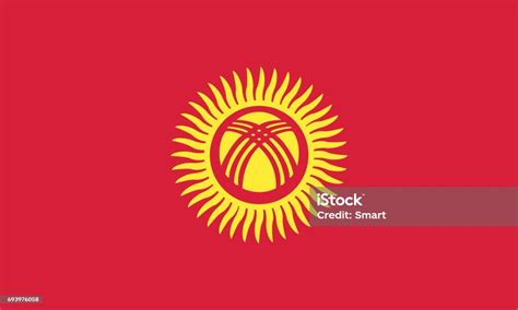 Flag Of Kyrgyzstan Stock Illustration - Download Image Now - Concepts ...