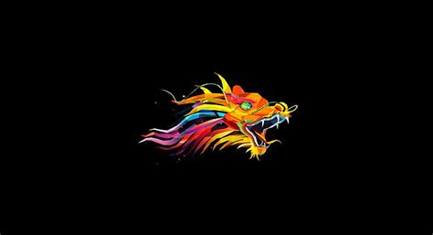 HD wallpaper: Pixel Dragon, multicolored dragon head wallpaper, Aero, Vector Art | Wallpaper Flare