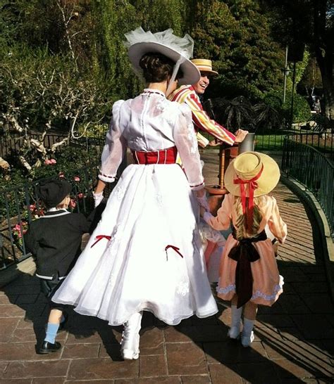 Jane and Michael Banks going on a walk with Mary Poppins and Bert ...