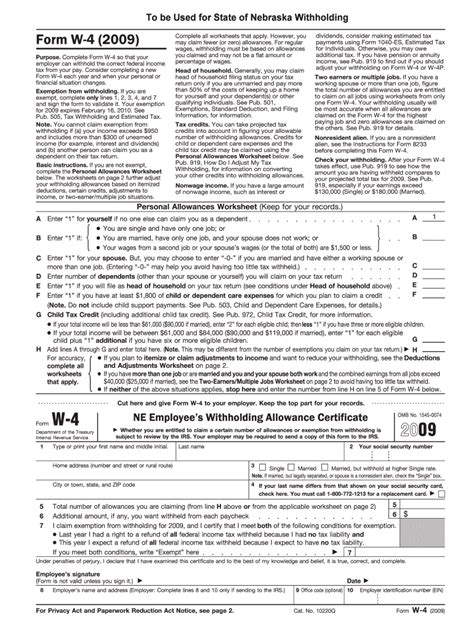 Fillable Online desinsider Page 2 Form W-4 (2009) Deductions and Adjustments Worksheet Note Fax ...