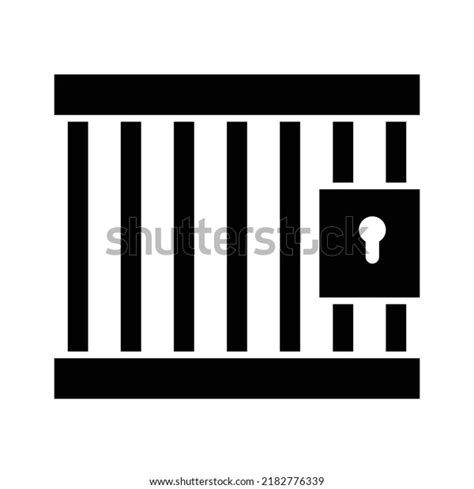 Prison Icon Full Black Suitable Website Stock Vector (Royalty Free ...