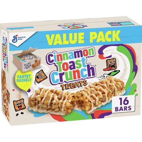 Cinnamon Toast Crunch Breakfast Cereal Treat Bars, Snack Bars, 16 ct ...