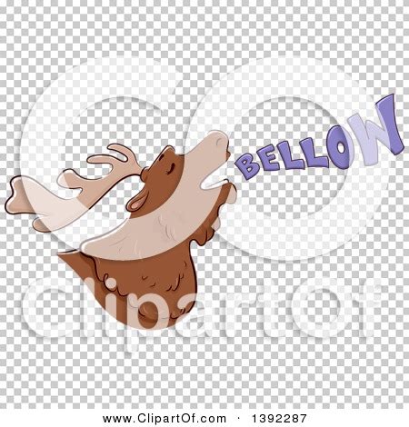 Clipart of a Bellowing Moose - Royalty Free Vector Illustration by BNP Design Studio #1392287