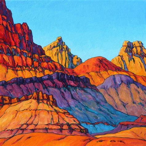 Vermillion Cliffs 16 X 16 $2200 | Southwest art paintings, Southwest art, Best abstract paintings