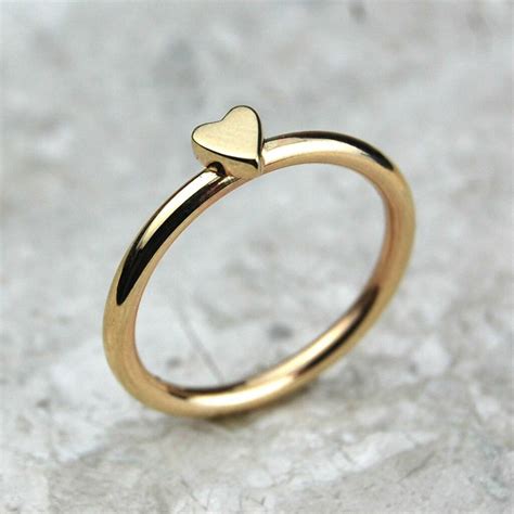 Handmade Solid Gold Heart Ring By Alison Moore Designs | notonthehighstreet.com