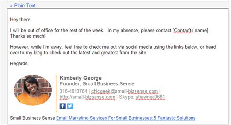 Seven Examples of Professional Out of Office Autoresponder Email Messages