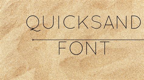 Quicksand Font Free Download