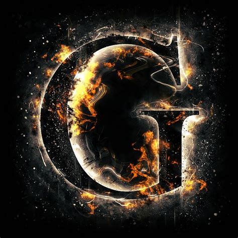 Fire alphabet. Letter G. | Letter g, Lettering alphabet, Poster ...