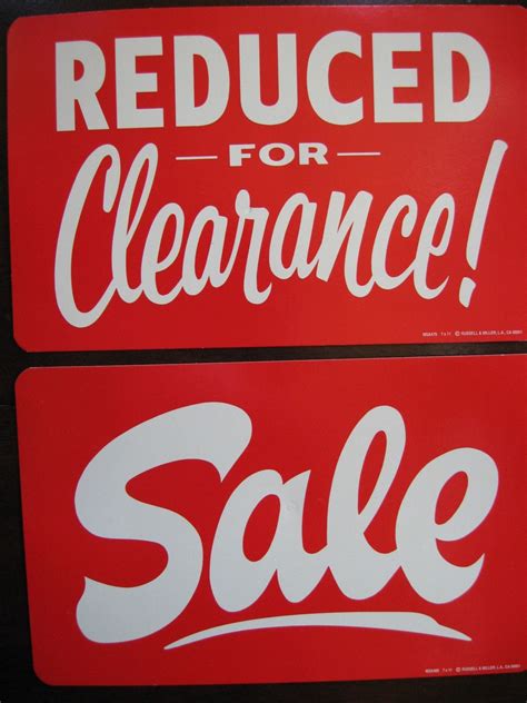 SALE REDUCED FOR CLEARANCE SALE signs by MyTangibleDreams on Etsy