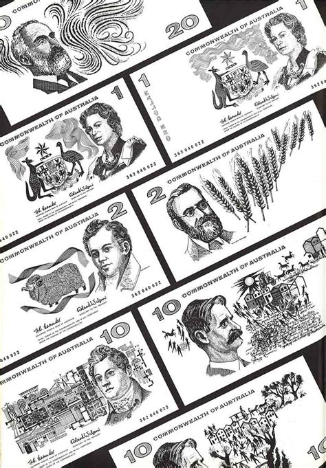 Australian decimal currency designs - Tim Squires