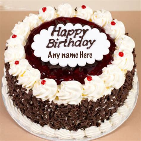 Happy Karva Chauth Images - Black Forest Birthday Cake With Name Edit | indiaglitz