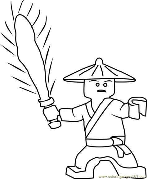 Ninjago First Spinjitzu Master Coloring Page for Kids - Free Lego ...