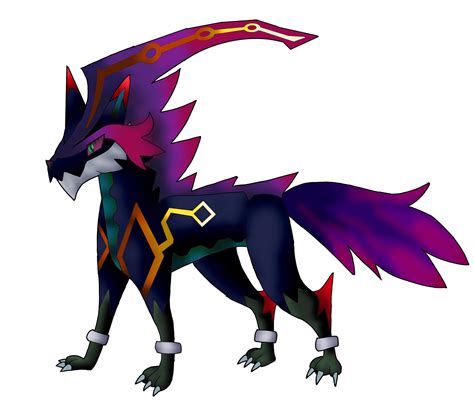 Wolf Fakemon Legendary (overly exaggerated color blend) : r/fakemon