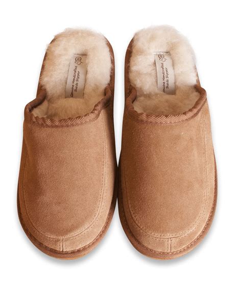 Nordvek Ladies Genuine Suede Sheepskin Wool Blend Mule Slippers Womens ...