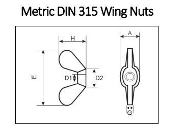 Wing Nuts | DIN 315 Specifications | ITA Fasteners