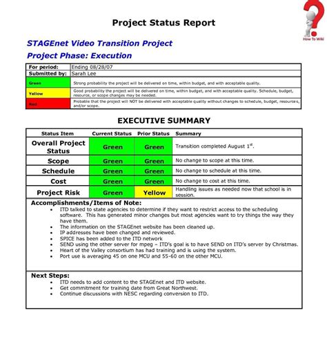 5+ Free Sample Weekly Report Template To Management | HowToWiki