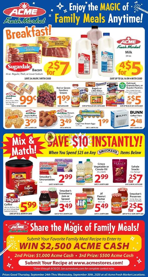 Acme Fresh Market Weekly ad valid from 09/24/2020 to 09/30/2020 ...