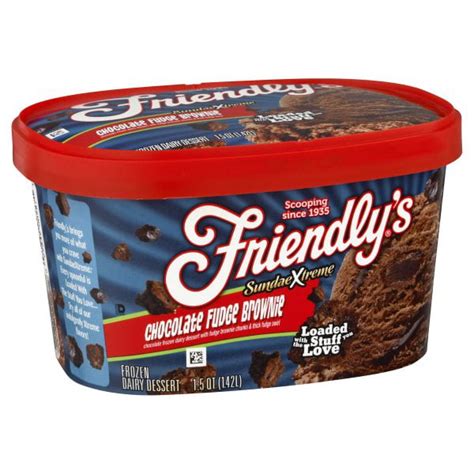 Friendlys Ice Cream Friendlys Sundae Xtreme Frozen Dairy Dessert, 1.5 ...