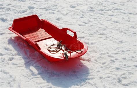 Red sled stock image. Image of single, cutouts, object - 22271483